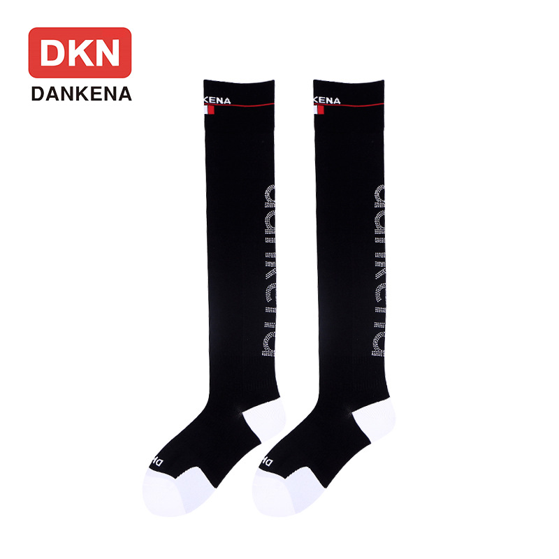 DANKENA Autumn Winter Over Knee Socks High Elastic Nylon Thickening Slim Non-slip Stockings Thigh High Socks